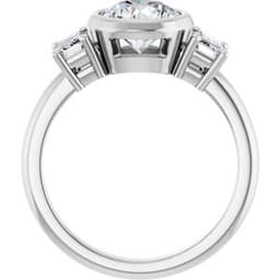 Willa — Round 14K White Gold, 1.5 ct, view 2