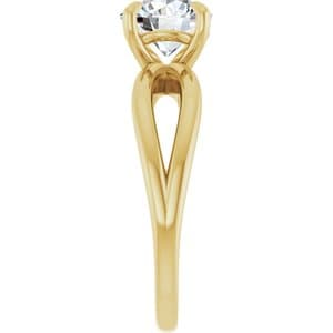 Ximena — Round 14K Yellow Gold, 1.5 ct, view 4