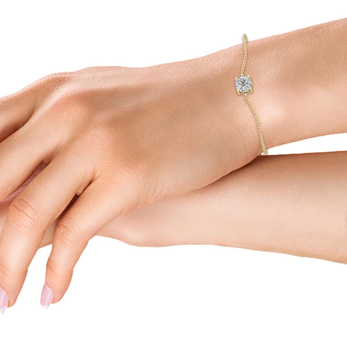 14K Yellow Gold Lab Grown Diamond BRACELET 1.00 ctw SJBR20053-1.00CT