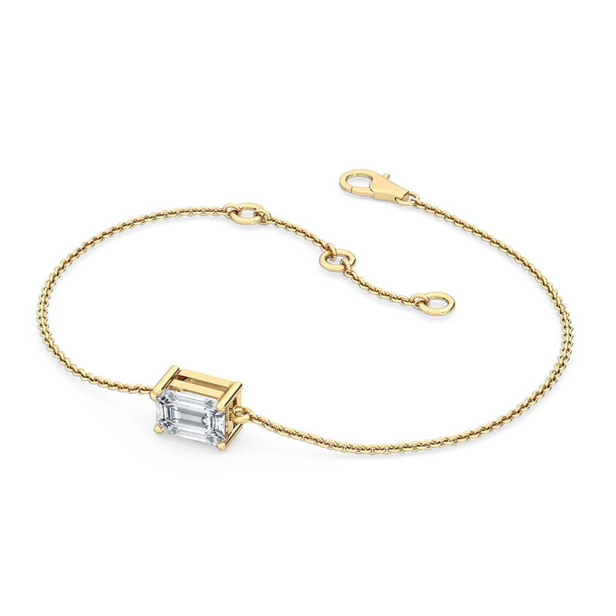 14K Yellow Gold Lab Grown Diamond BRACELET 0.73 ctw SJBR20054EM-0.75CT