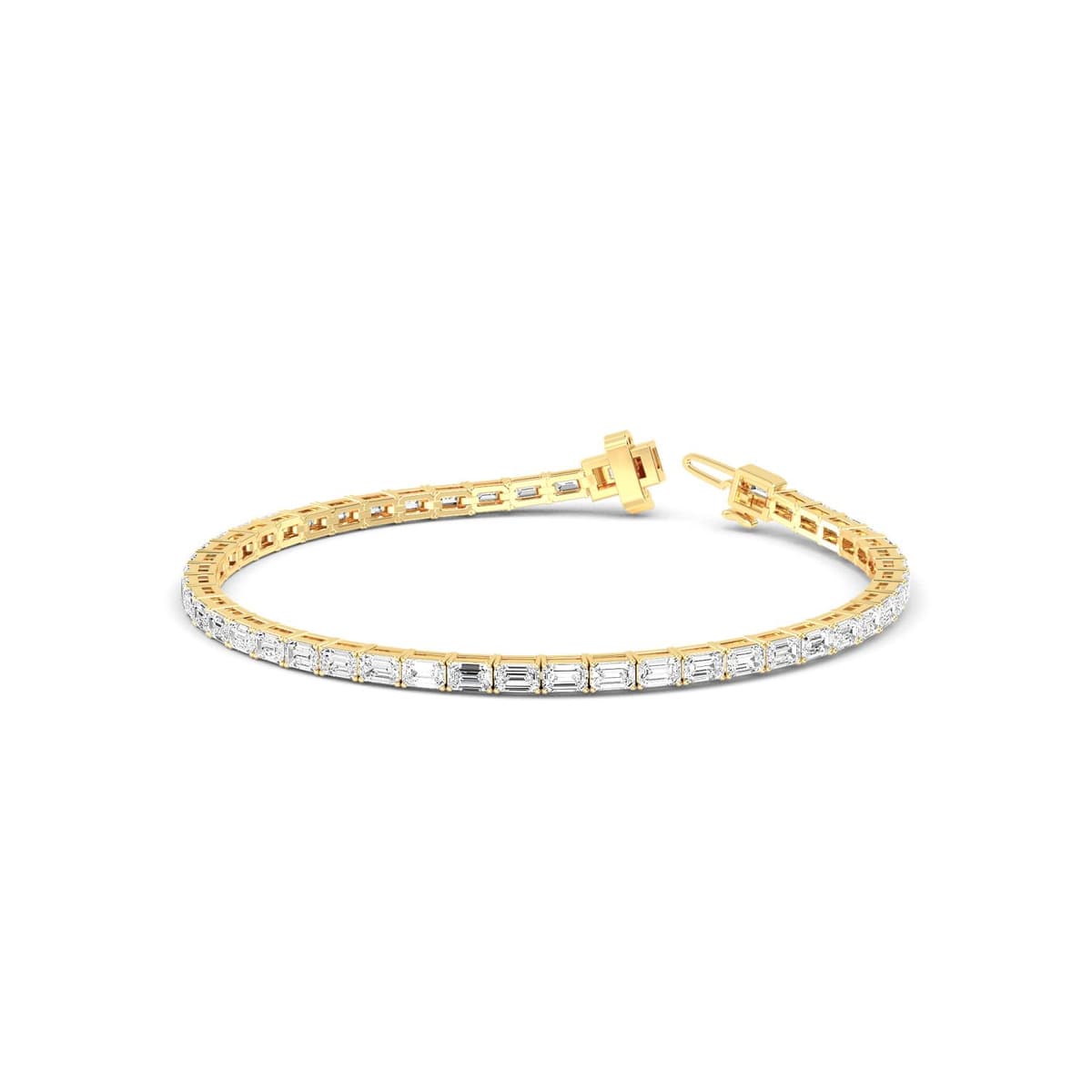 14K Yellow Gold Lab Grown Diamond BRACELET 5.18 ctw SJBR20073EM-0.11CT-7IN