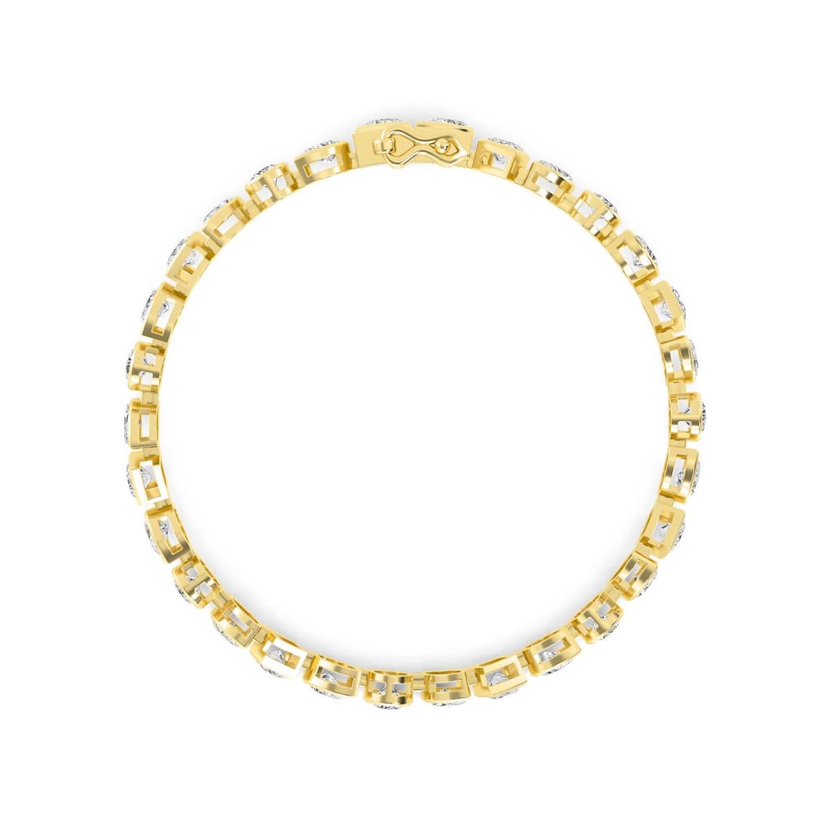 14K Yellow Gold Lab Grown Diamond BRACELET 6.68 ctw SJBR20202MS-0.20CT-7IN