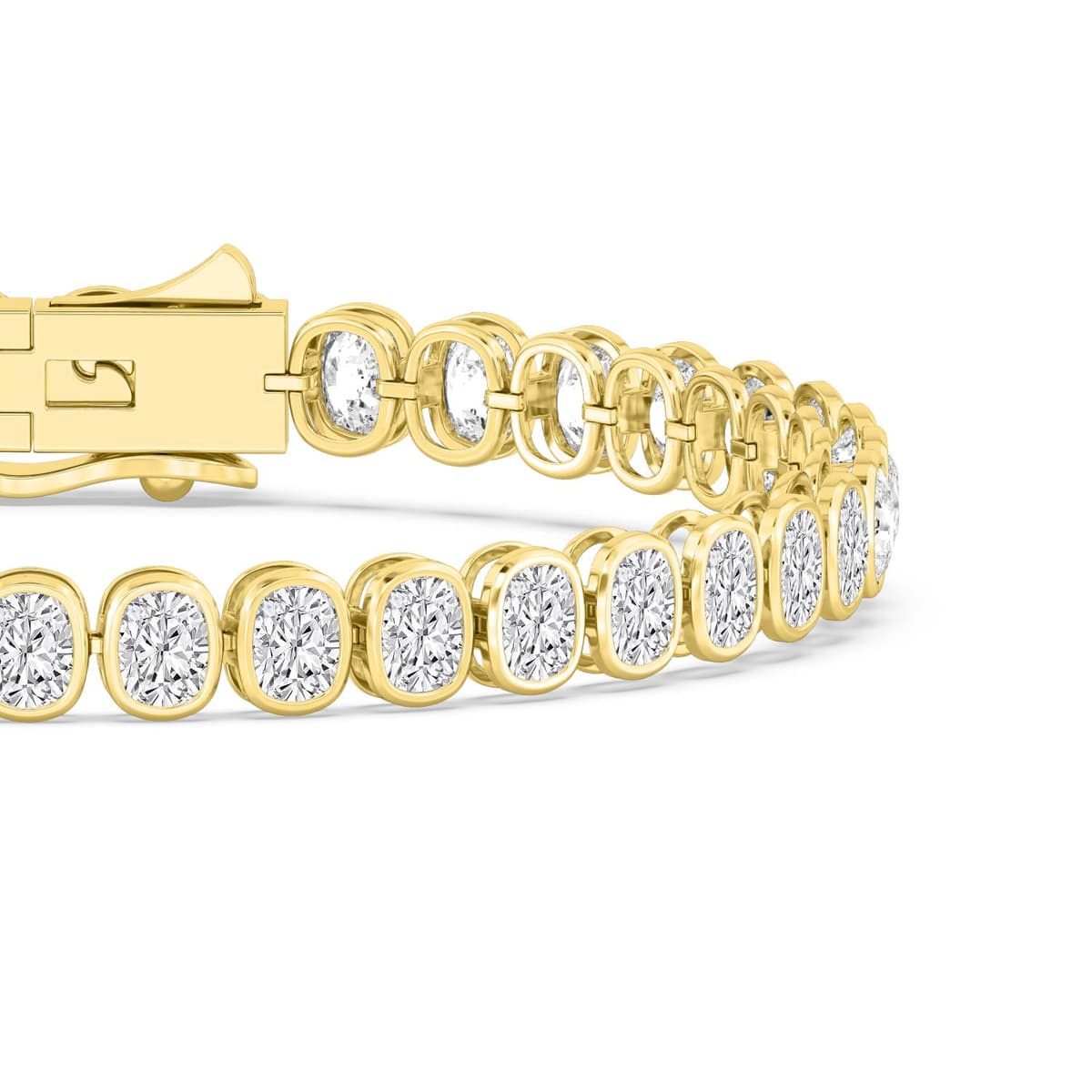14K Yellow Gold Lab Grown Diamond BRACELET 11.00 ctw SJBR20337CU-0.30PT-7IN