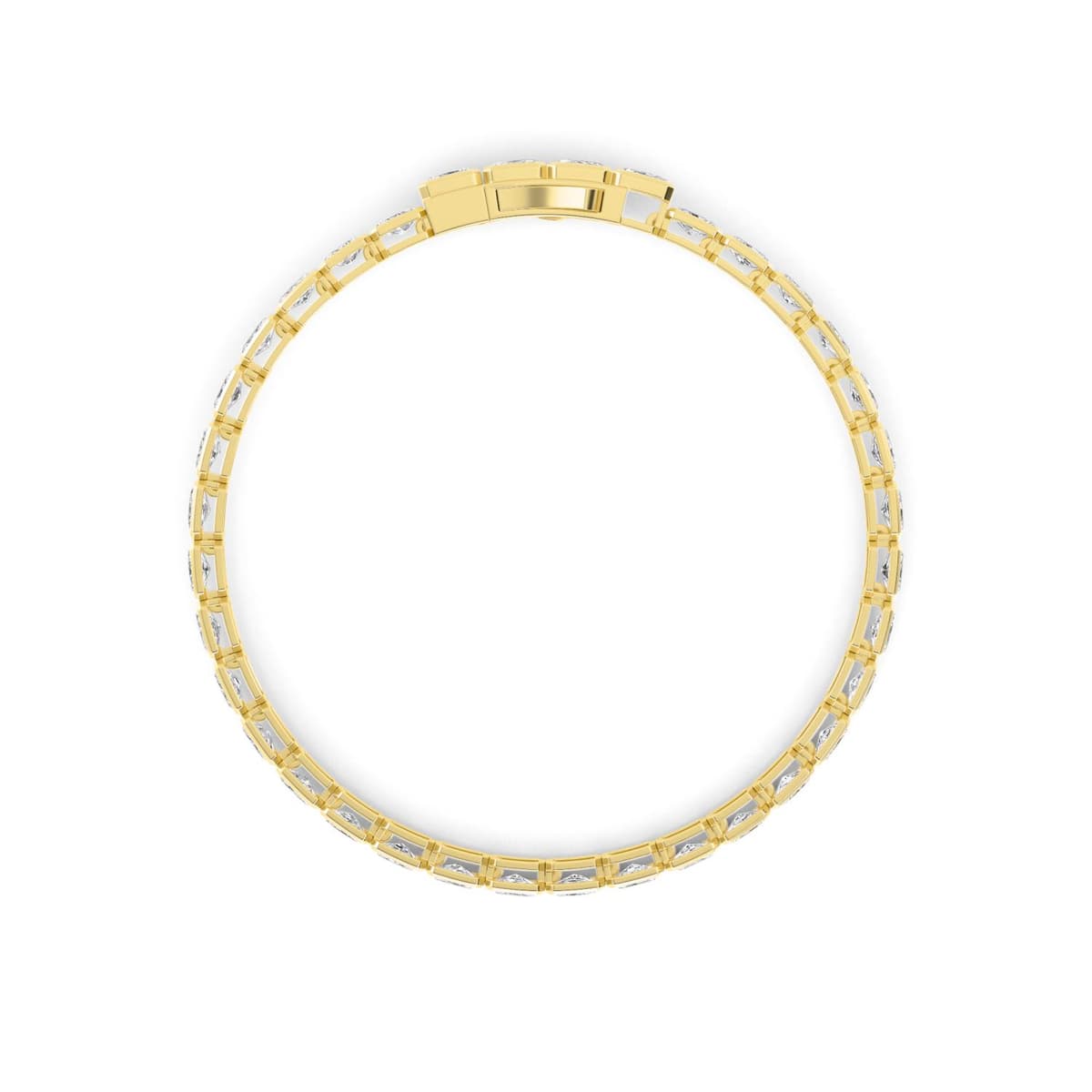 14K Yellow Gold Lab Grown Diamond BRACELET 4.16 ctw SJBR20337RDT-0.11PT-7IN