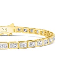 14K Yellow Gold Lab Grown Diamond BRACELET 4.16 ctw SJBR20337RDT-0.11PT-7IN