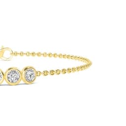 14K Yellow Gold Lab Grown Diamond BRACELET 1.10 ctw SJBR20351-1.00CT