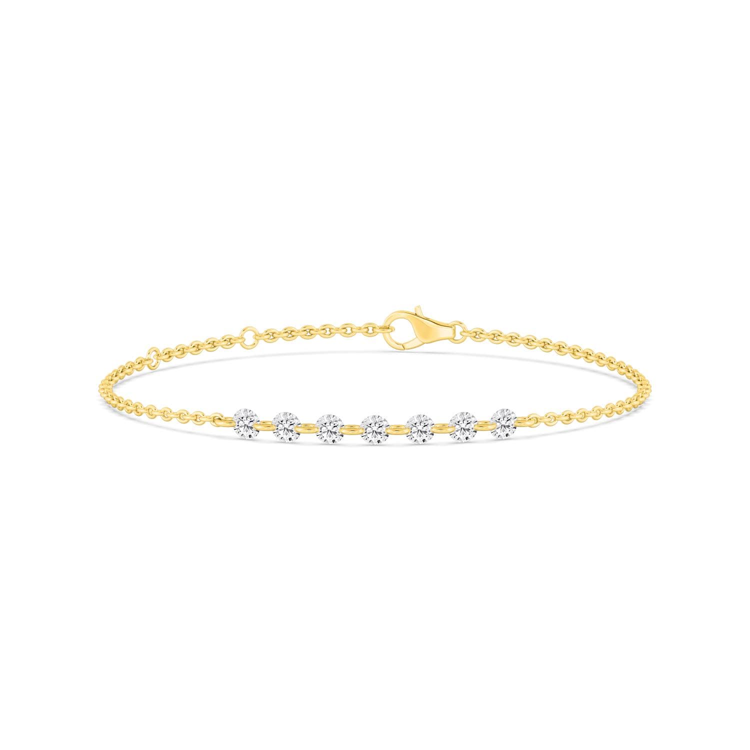 14K Yellow Gold Lab Grown Diamond BRACELET 1.05 ctw SJBR20358-1.00CT