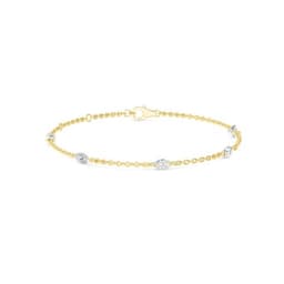 14K Yellow Gold Lab Grown Diamond BRACELET 1.06 ctw SJBR20359-1.10CT