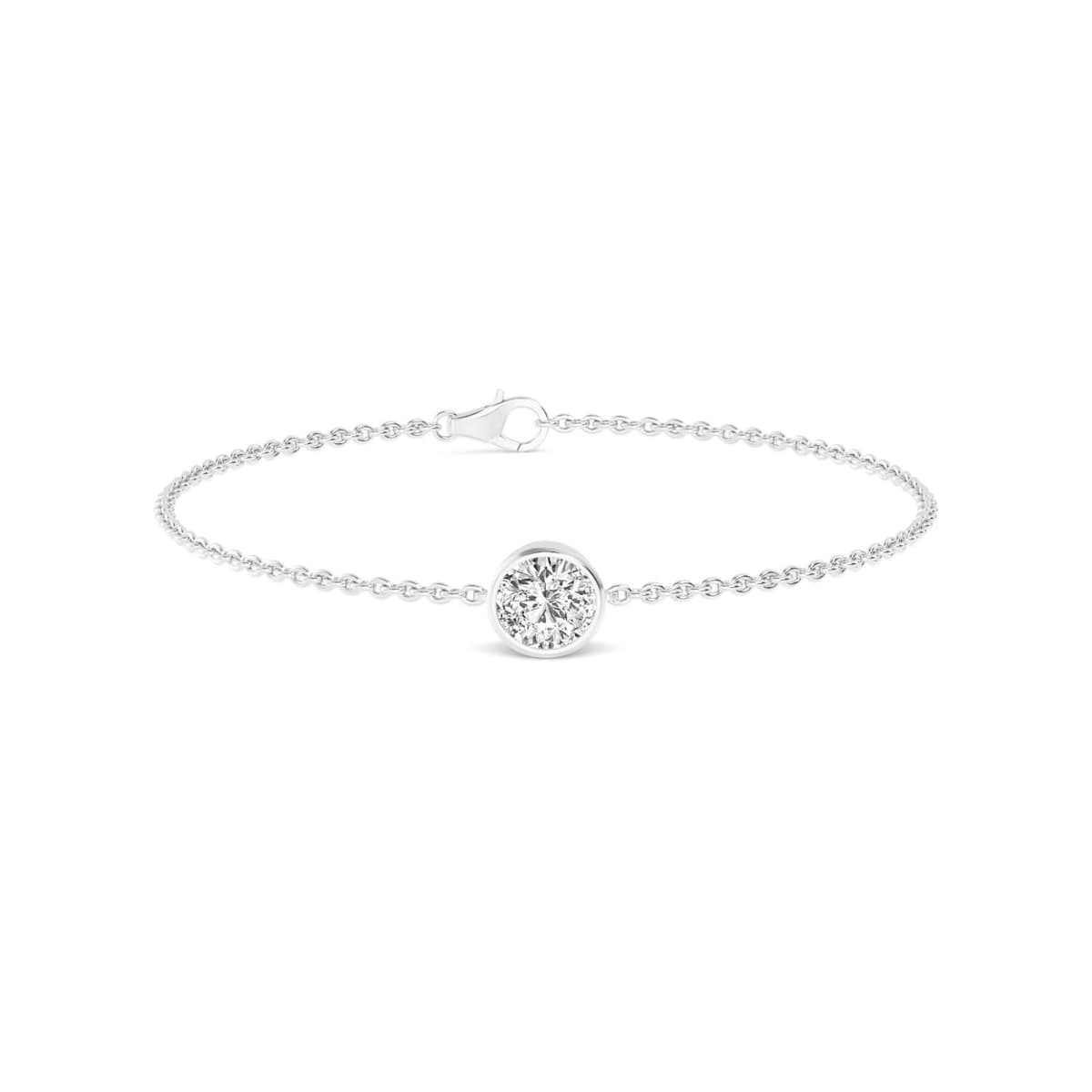 14K White Gold Lab Grown Diamond BRACELET 1.00 ctw SJBR20399-1.00CT