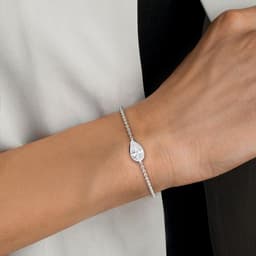 14K White Gold Lab Grown Diamond BRACELET 1.00 ctw SJBR20399PE-1.00CT