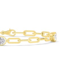 14K Yellow Gold Lab Grown Diamond BRACELET 2.14 ctw SJBR20458OV-0.72CT-7IN