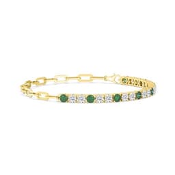 14K Yellow Gold Lab Grown Diamond Bracelet 4.43 ctw SJBR20463-4.63CT-7IN