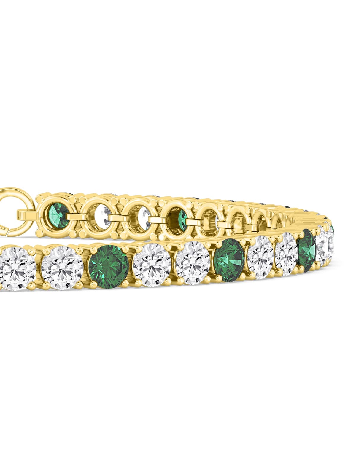 14K Yellow Gold Lab Grown Diamond Bracelet 4.43 ctw SJBR20463-4.63CT-7IN