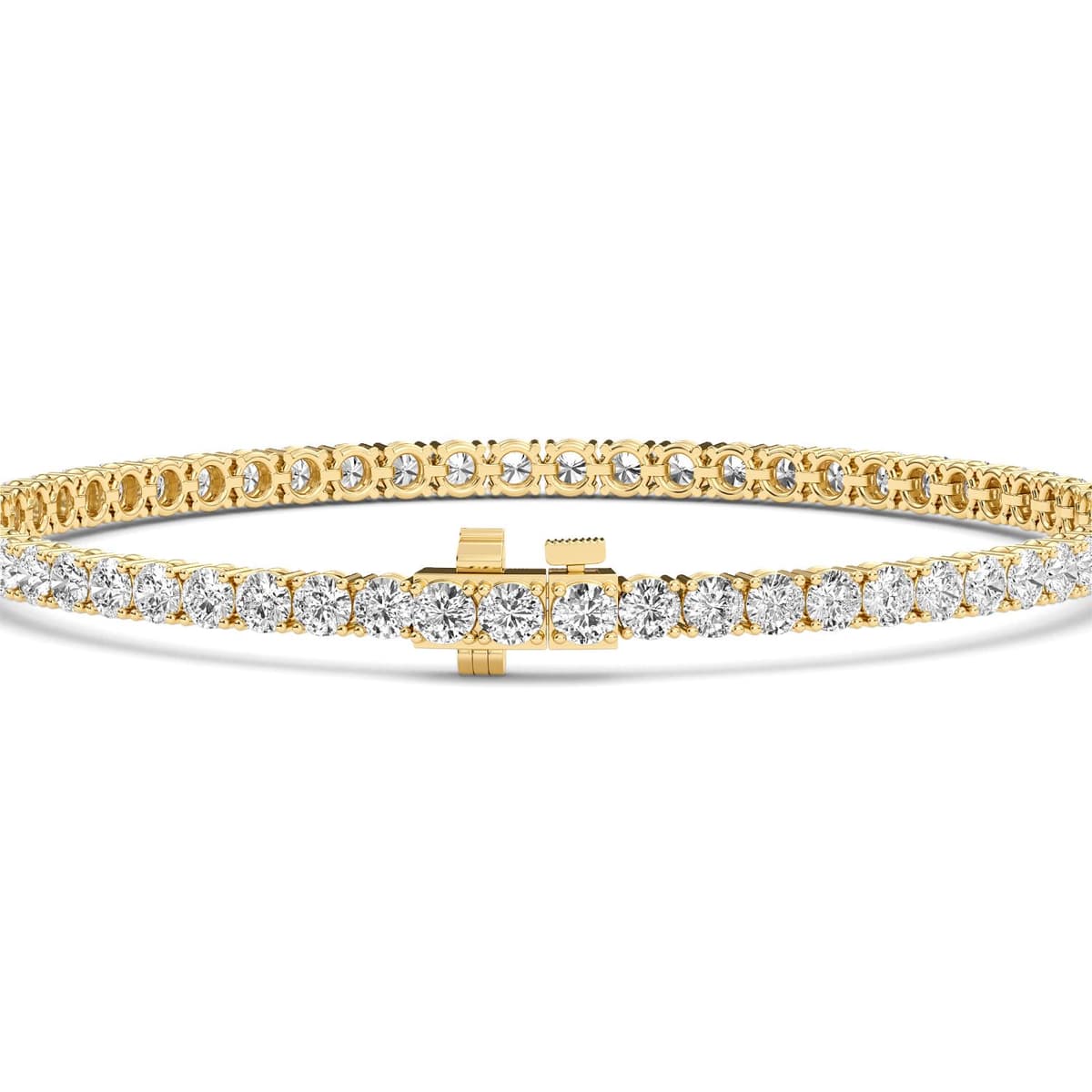 14K Yellow Gold Lab Grown Diamond BRACELET 7.00 ctw SJBR20464-7.00CT-7IN