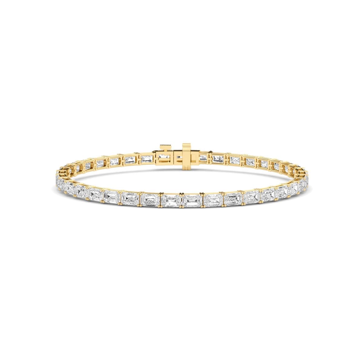 14K Yellow Gold Lab Grown Diamond BRACELET 7.21 ctw SJBR20464EM-0.15CT-7IN