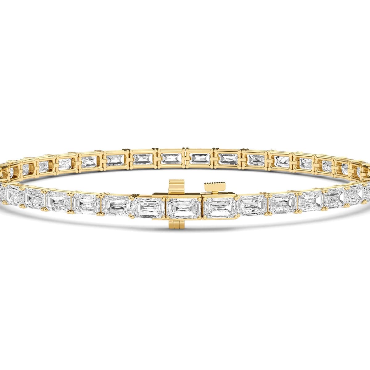 14K Yellow Gold Lab Grown Diamond BRACELET 7.21 ctw SJBR20464EM-0.15CT-7IN