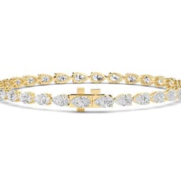 14K Yellow Gold Lab Grown Diamond BRACELET 5.61 ctw SJBR20464PE-0.15CT-7IN