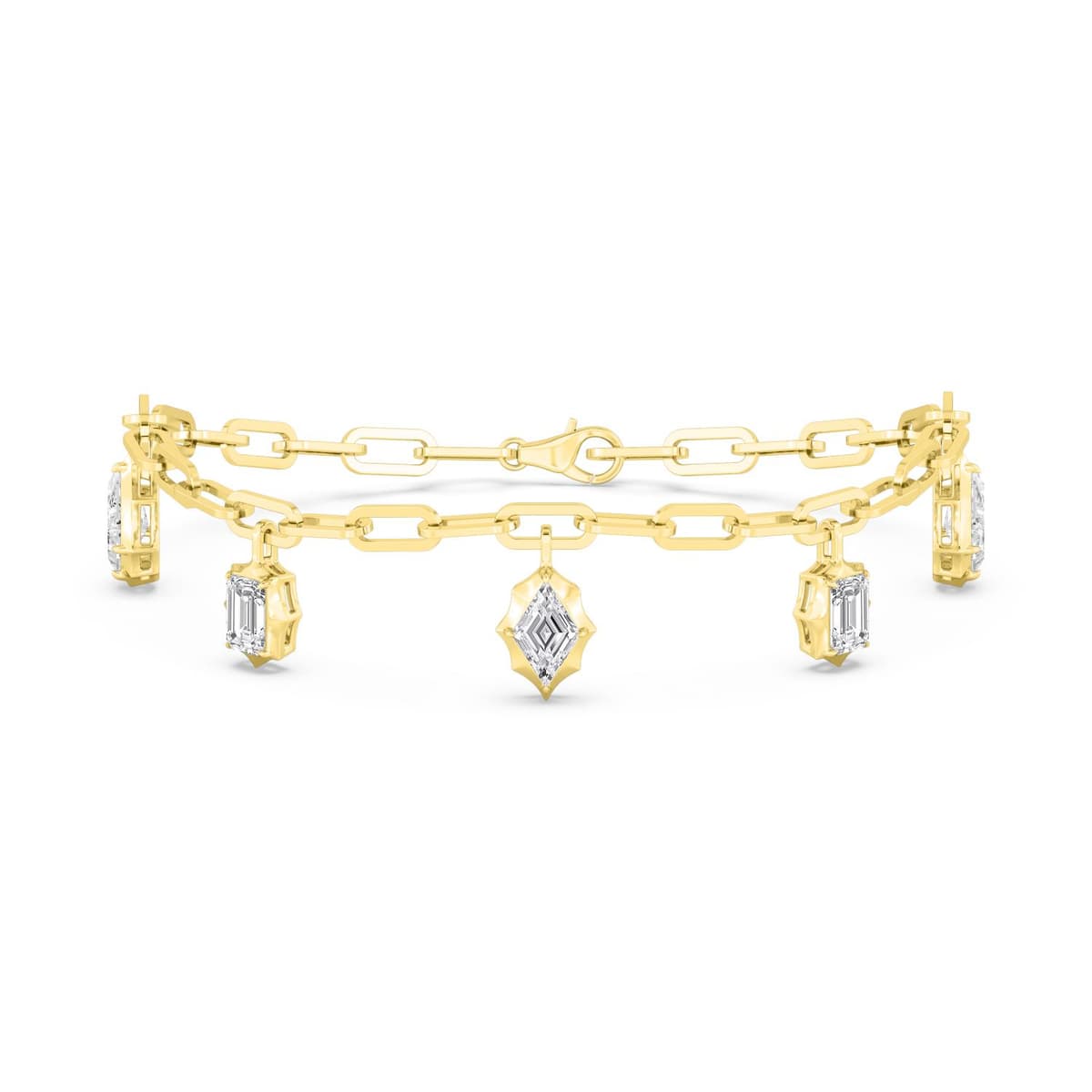14K Yellow Gold Lab Grown Diamond BRACELET 2.36 ctw SJBR20518MS-2.38CT-7IN