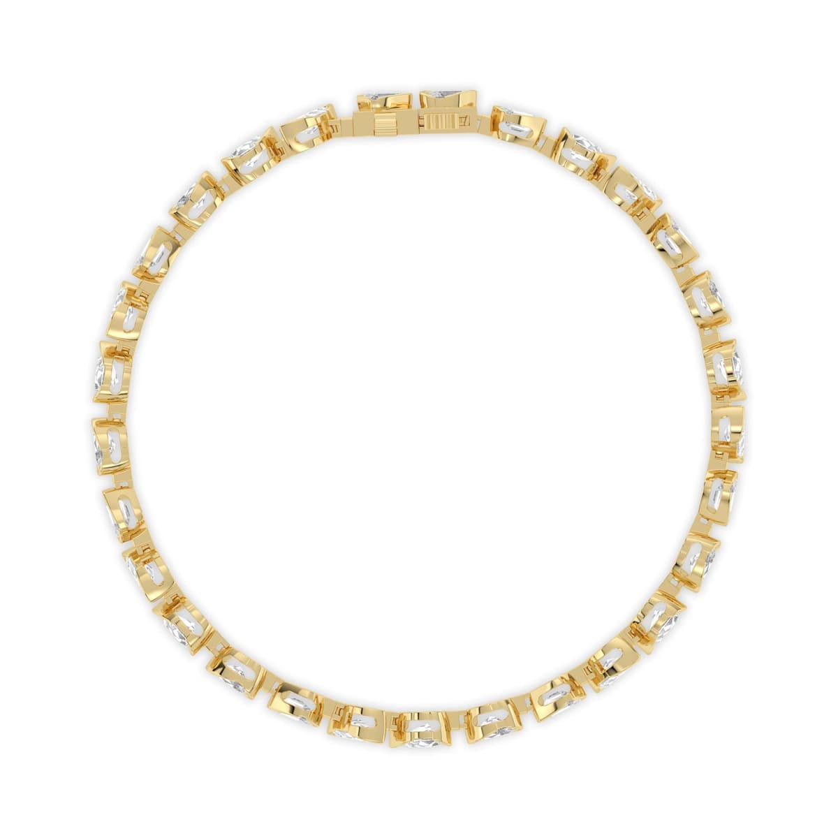 14K Yellow Gold Lab Grown Diamond BRACELET 6.49 ctw SJBR20651MS-0.20PT-7IN