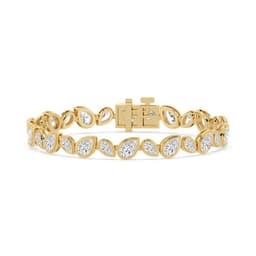 14K Yellow Gold Lab Grown Diamond BRACELET 10.92 ctw SJBR20663PE-10.50CT-7IN