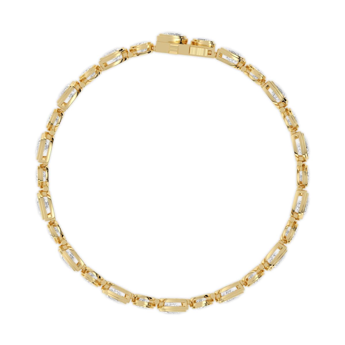 14K Yellow Gold Lab Grown Diamond BRACELET 10.92 ctw SJBR20663PE-10.50CT-7IN