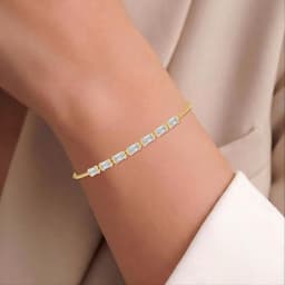 14K Yellow Gold Lab Grown Diamond BRACELET 2.33 ctw SJBR20668EM-2.20CT-7IN