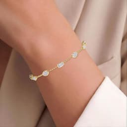 14K Yellow Gold Lab Grown Diamond BRACELET 3.48 ctw SJBR20670MS-3.38CT-7IN
