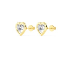 14K Yellow Gold Lab Grown Diamond EARRINGS 1.01 ctw SJE32903HT-1.00CT