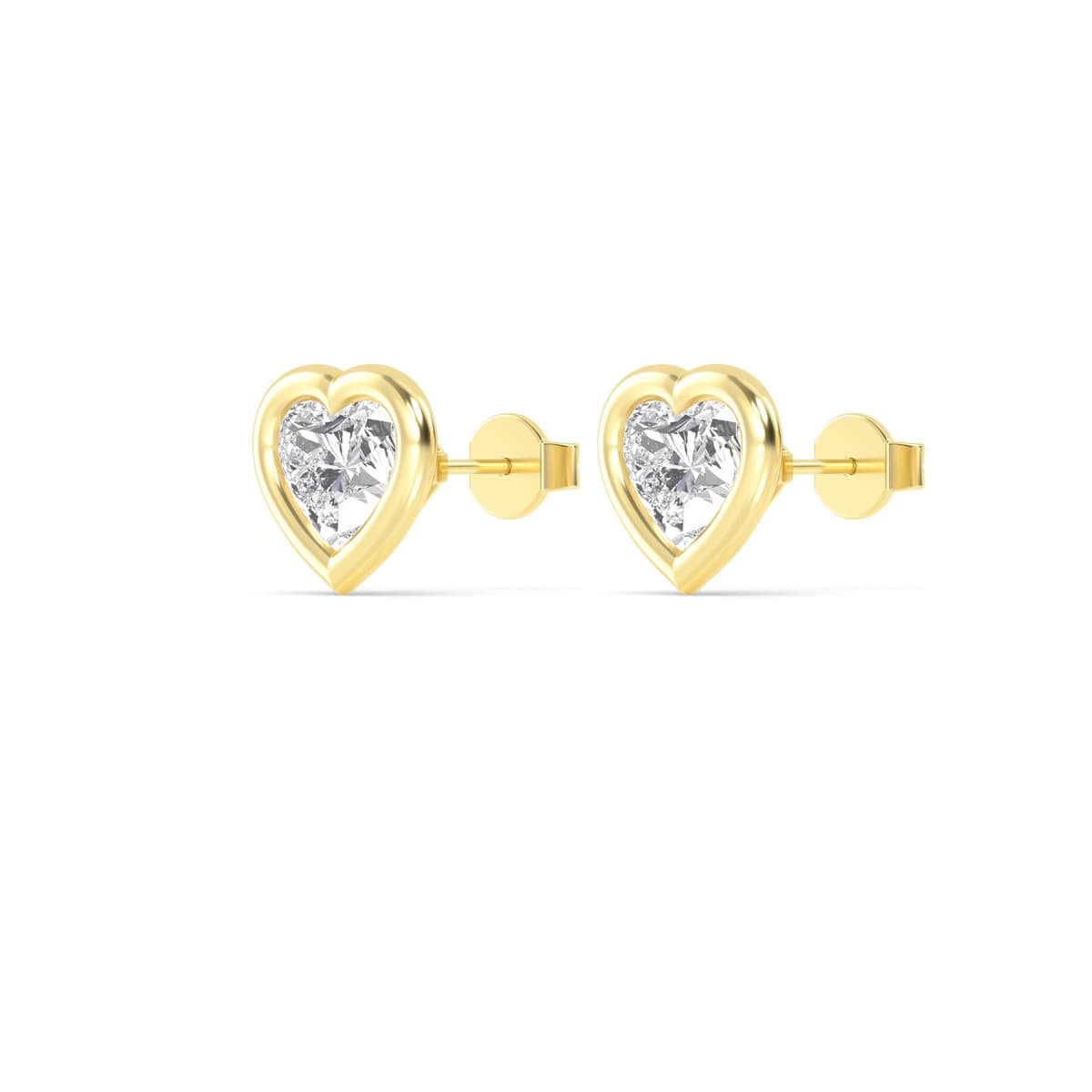 14K Yellow Gold Lab Grown Diamond EARRINGS 1.01 ctw SJE32903HT-1.00CT