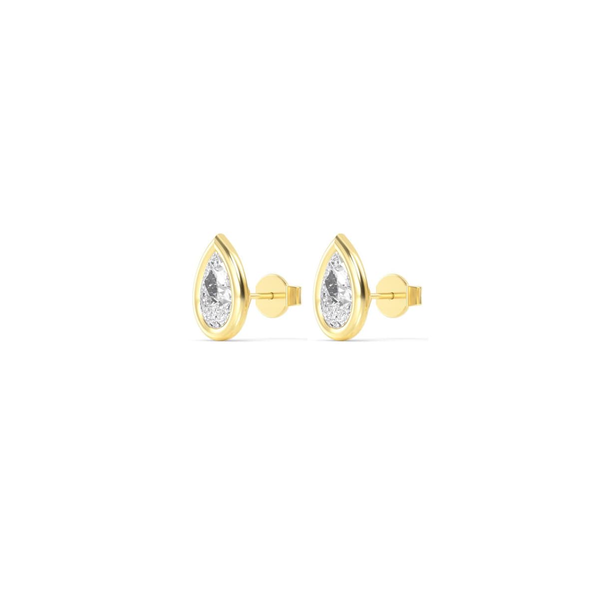 14K Yellow Gold Lab Grown Diamond EARRINGS 0.54 ctw SJE32903PE-0.50CT