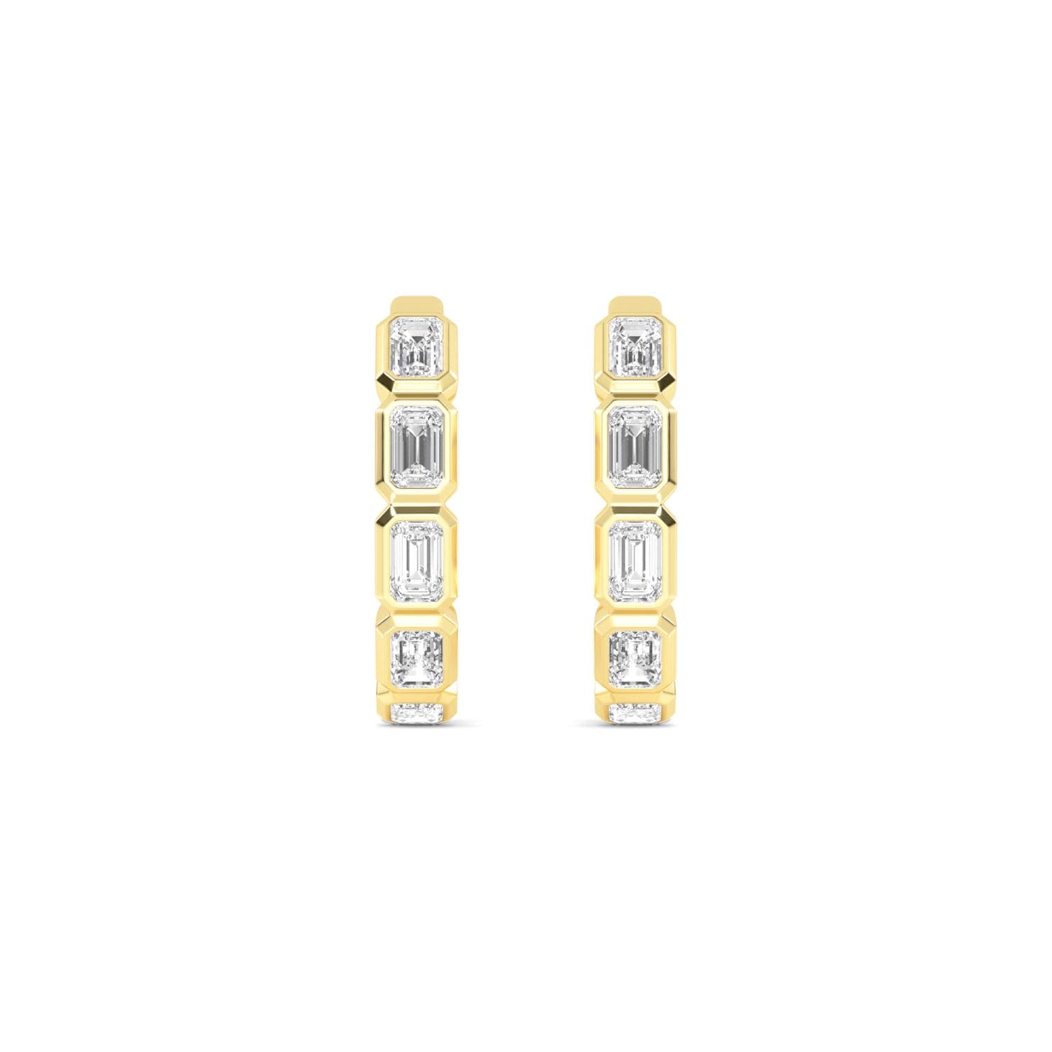 14K Yellow Gold Lab Grown Diamond EARRINGS 1.18 ctw SJE33270EM-1.00CT
