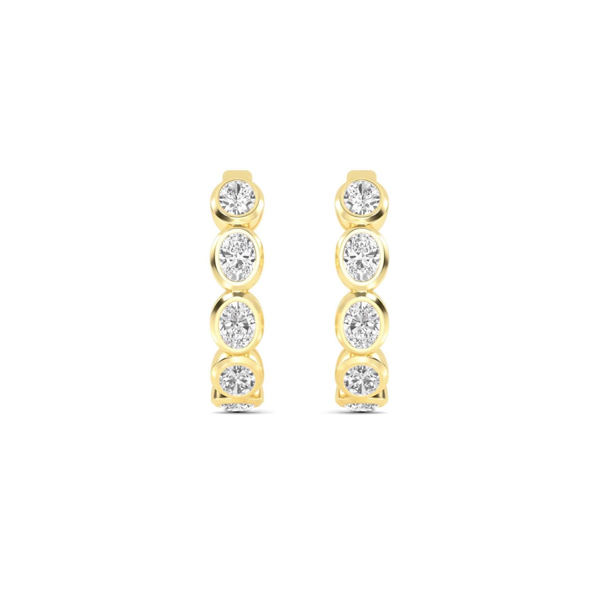 14K Yellow Gold Lab Grown Diamond EARRINGS 1.48 ctw SJE33270OV-1.50CT