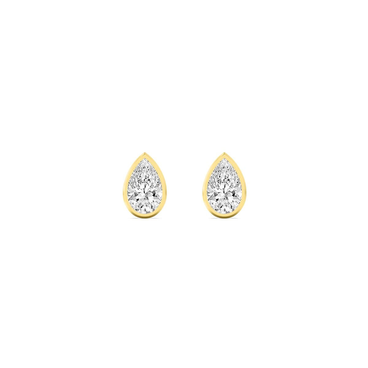 14K Yellow Gold Lab Grown Diamond EARRINGS 4.00 ctw SJE33451PE-4.00CT
