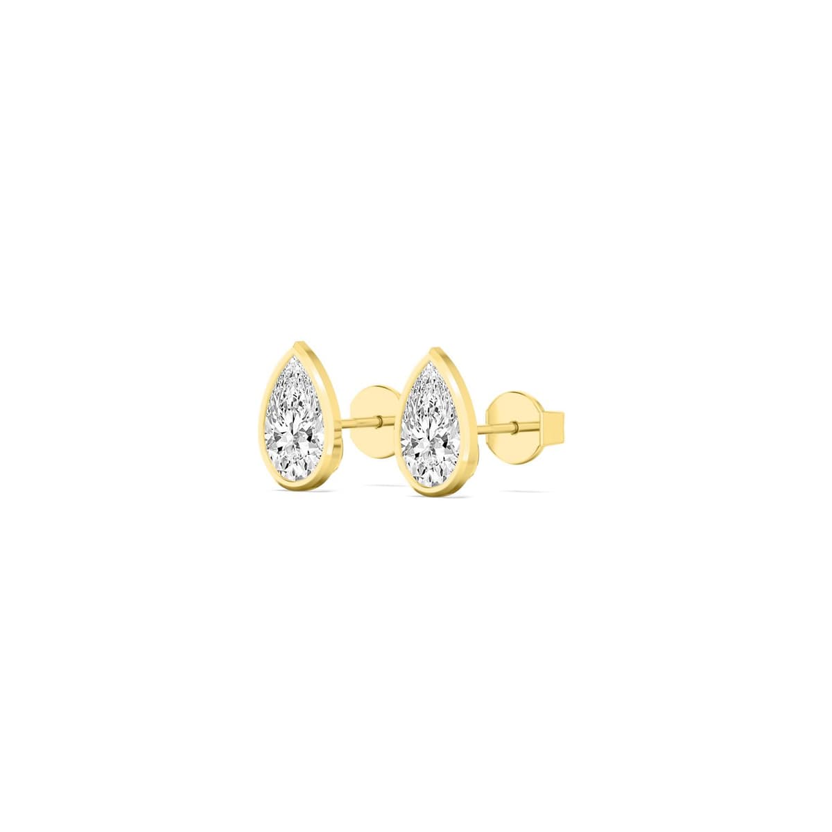 14K Yellow Gold Lab Grown Diamond EARRINGS 4.00 ctw SJE33451PE-4.00CT