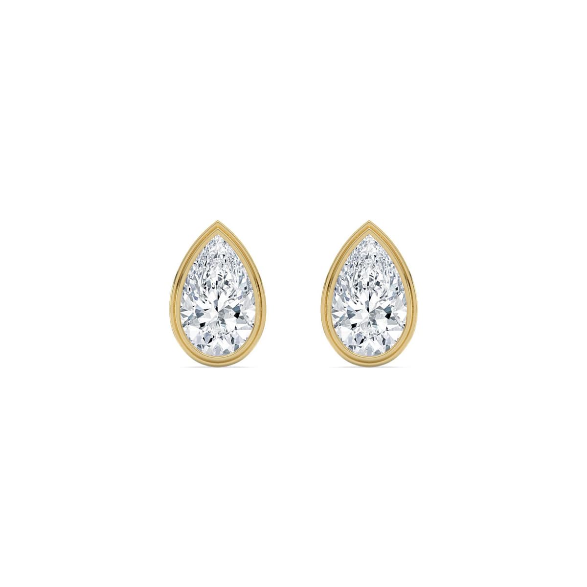 14K Yellow Gold Lab Grown Diamond EARRINGS 4.00 ctw SJE33769PE-4.00CT