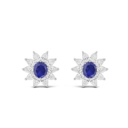 14K White Gold Lab Grown Diamond EARRINGS 2.48 ctw SJE3558-2.00CTCS