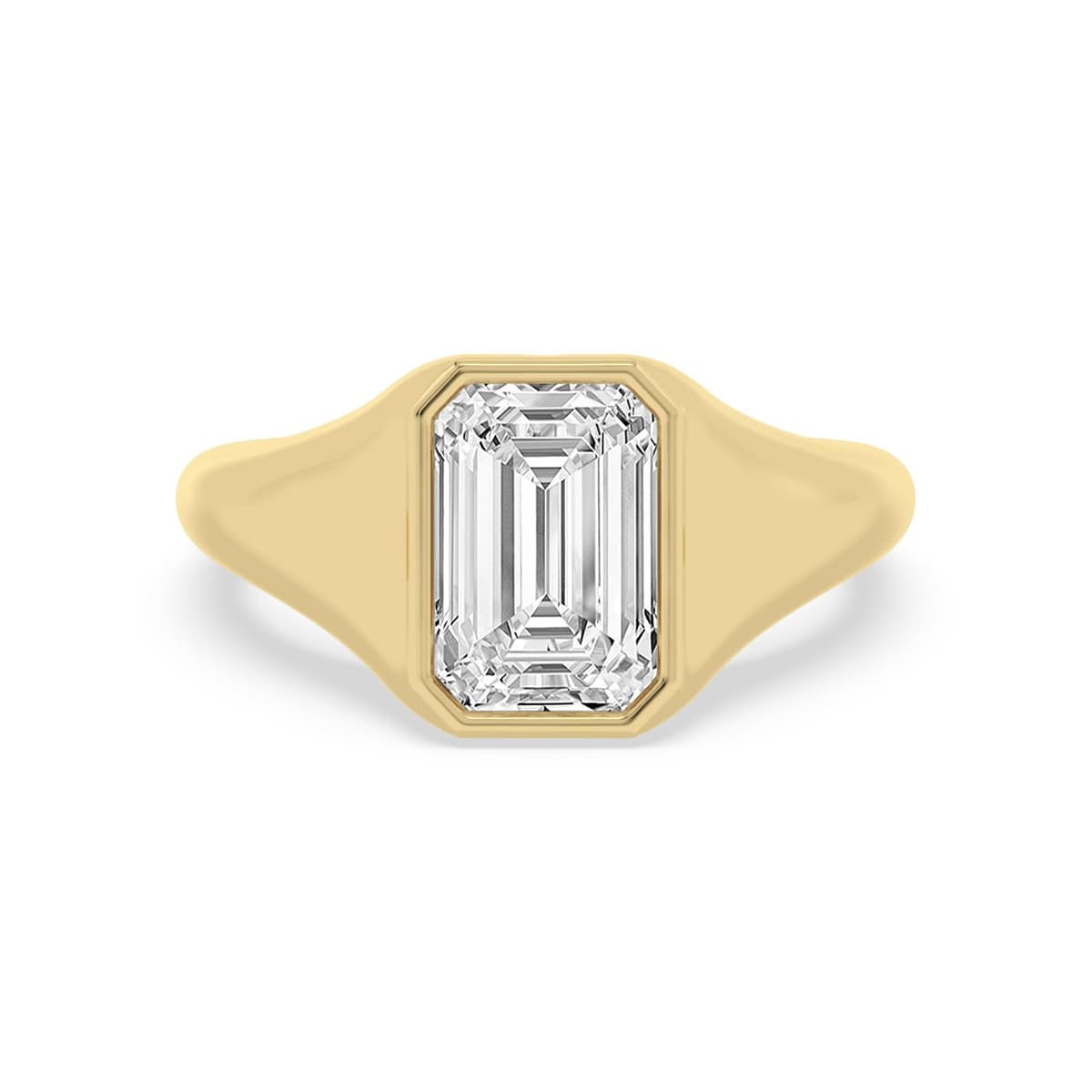 14K Yellow Gold Lab Grown Diamond ENGAGEMENT RINGS 3.00 ctw SJER00075EM-3.00CT