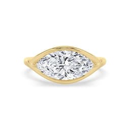 14K Yellow Gold Lab Grown Diamond ENGAGEMENT RINGS 3.03 ctw SJER00167MQ-3.00CT