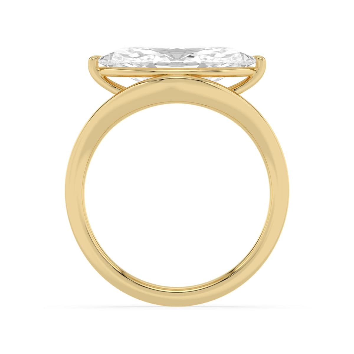 14K Yellow Gold Lab Grown Diamond ENGAGEMENT RINGS 3.03 ctw SJER00167MQ-3.00CT