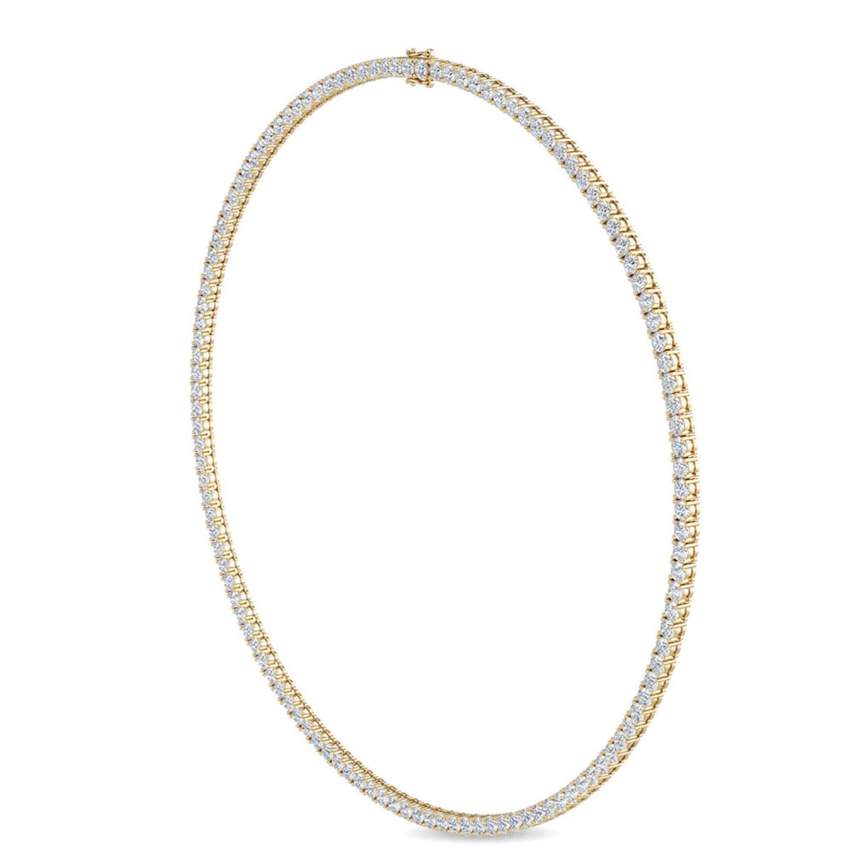14K Yellow Gold Lab Grown Diamond NECKLACE 6.85 ctw SJN08019-6.83CT-16IN