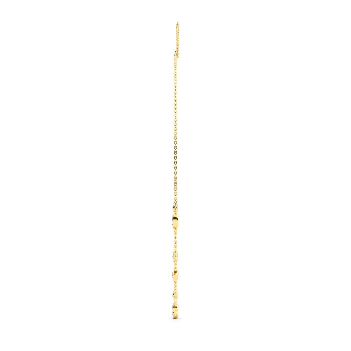 14K Yellow Gold Lab Grown Diamond NECKLACE 1.09 ctw SJN08220MS-1.00CT