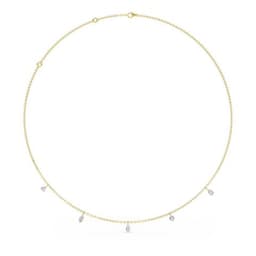 14K Yellow Gold Lab Grown Diamond NECKLACE 4.01 ctw SJN08230MS-4.00CT-18IN