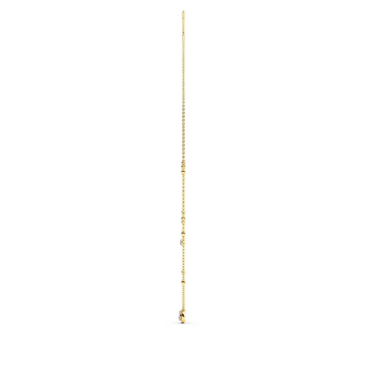 14K Yellow Gold Lab Grown Diamond NECKLACE 1.69 ctw SJN08236-1.75CT-18IN
