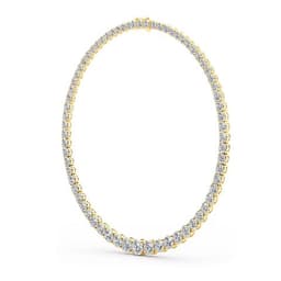 14K Yellow Gold Lab Grown Diamond NECKLACE 67.77 ctw SJN08250-66.20CT-16IN