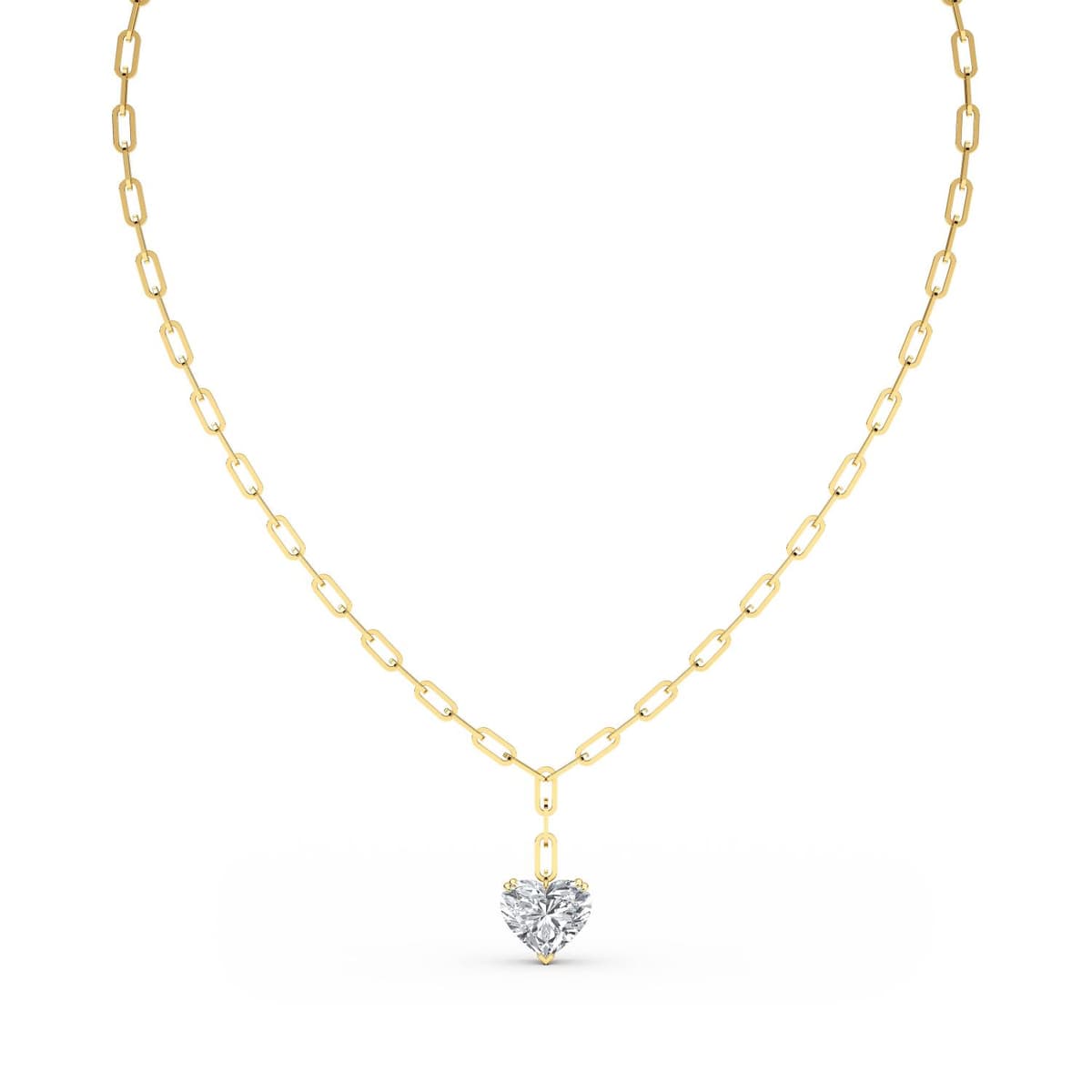 14K Yellow Gold Lab Grown Diamond NECKLACE 7.07 ctw SJN08257HT-7.00CT-18IN