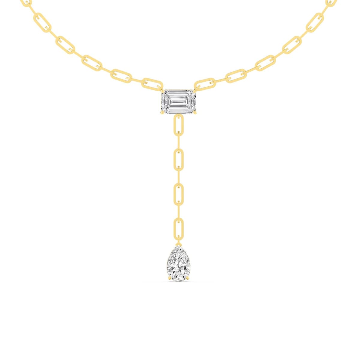 14K Yellow Gold Lab Grown Diamond NECKLACE 8.12 ctw SJN08338-8.00CT-15IN