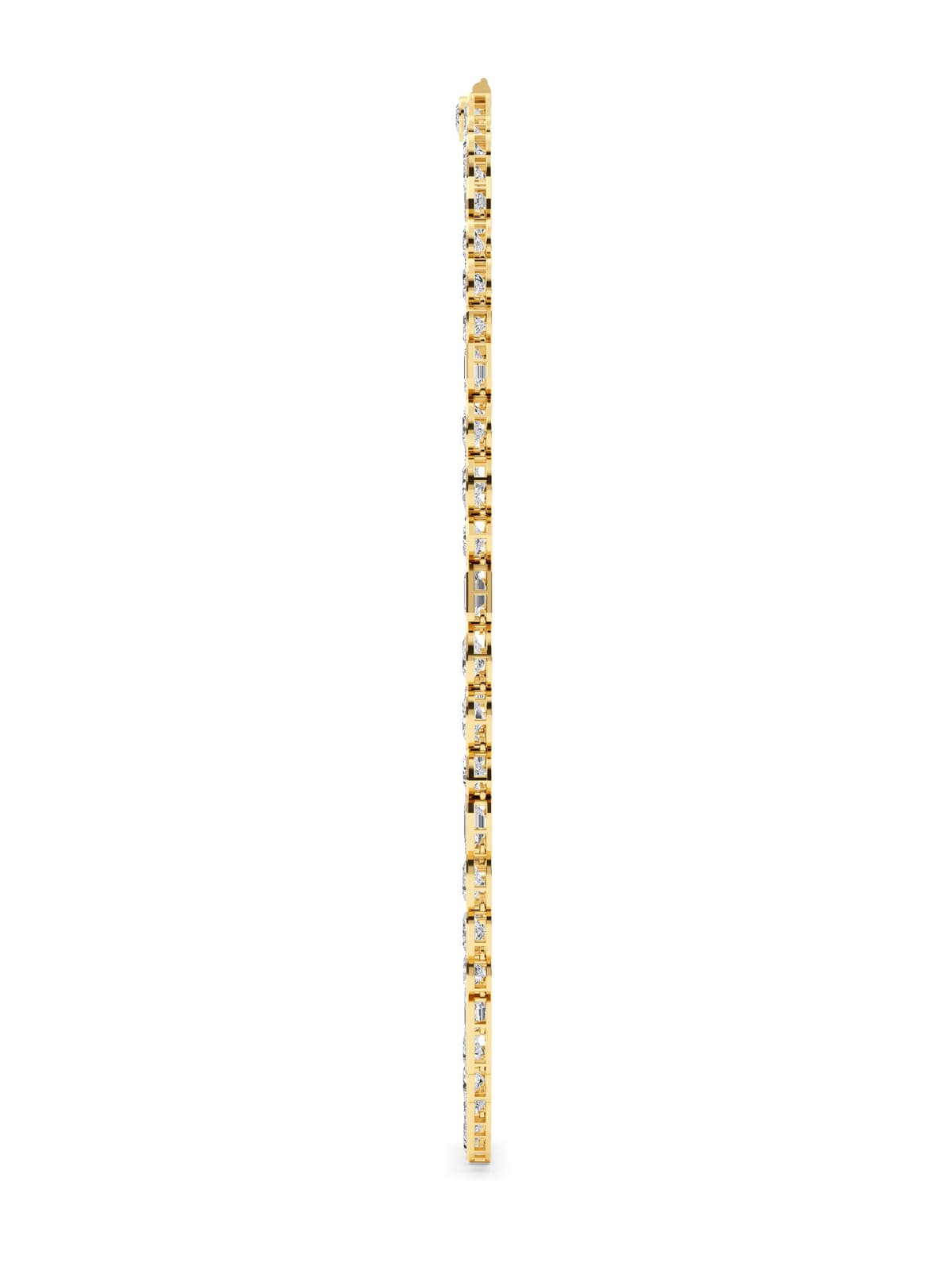 14K Yellow Gold Lab Grown Diamond Necklace 24.54 ctw SJN08350MS-23.88CT-16IN