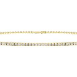 14K Yellow Gold Lab Grown Diamond NECKLACE 9.52 ctw SJN08364-9.50CT-14IN