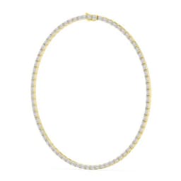 14K Yellow Gold Lab Grown Diamond NECKLACE 38.00 ctw SJN08442EM-0.50PT-18IN