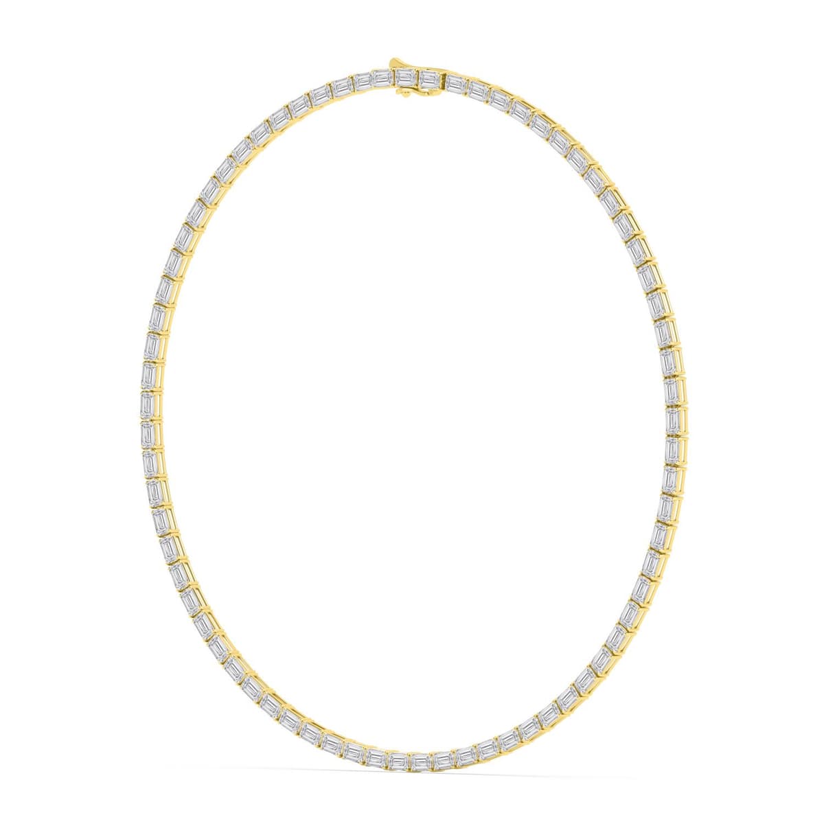 14K Yellow Gold Lab Grown Diamond NECKLACE 38.00 ctw SJN08442EM-0.50PT-18IN